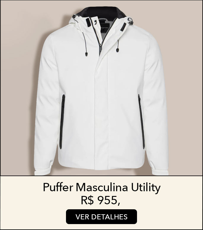 puffer branca