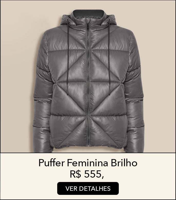 puffer cinza