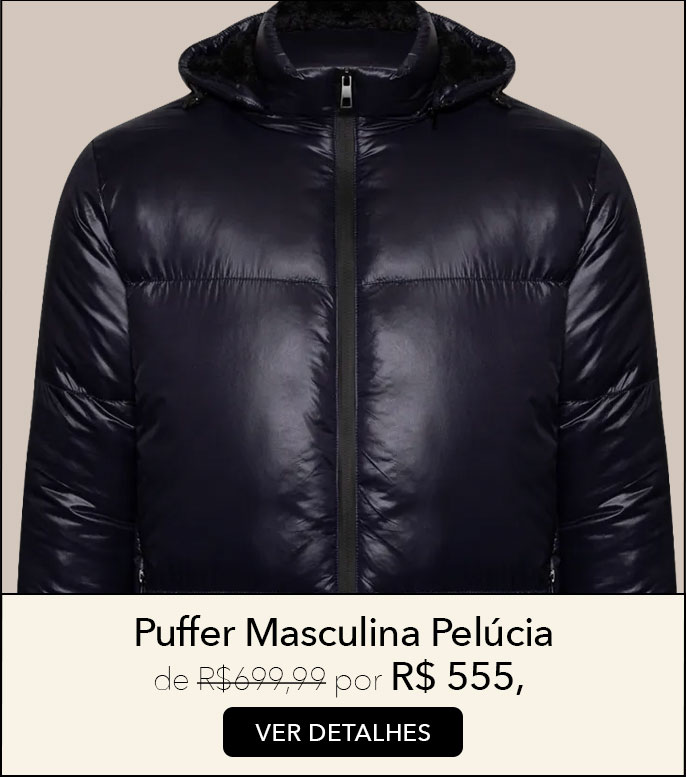 PUFFER MARINHO PELO